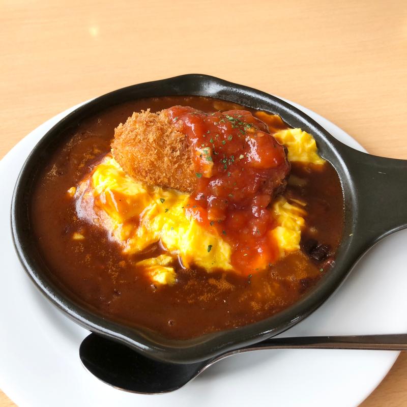 オムライス&かにクリームコロッケ(ジョイフル 白井店)