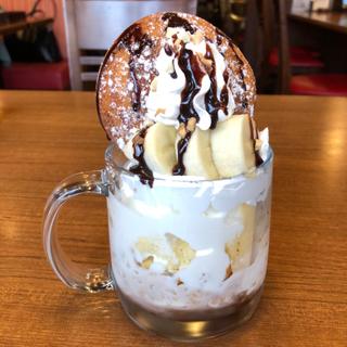 アメリカンカップスイーツ〜揚げたてドーナツ＆チョコバナナ〜(トマト＆オニオン 我孫子店)