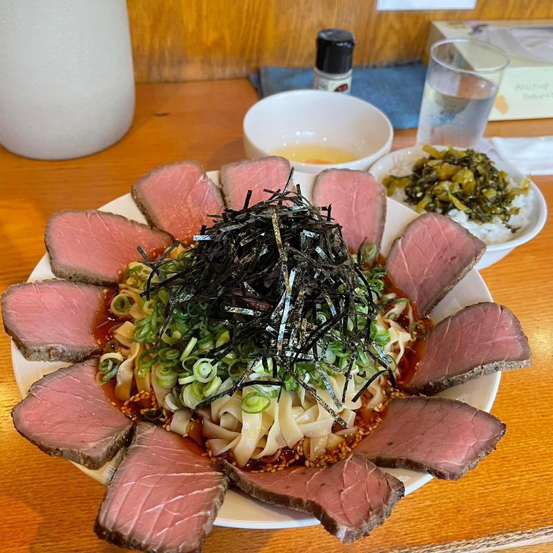 冷たい肉そば肉の華マウンテンセット(麺家 喜多楽 （めんや きたら）)