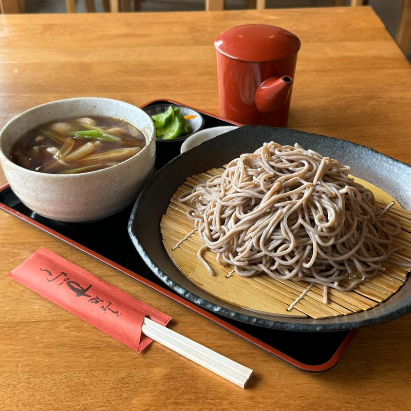 野田鴨つけざる(そば処すがわら)