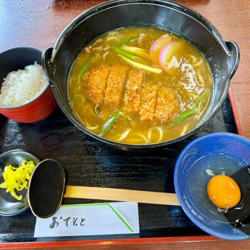 カツカレーうどん(洋食喫茶クリーク)