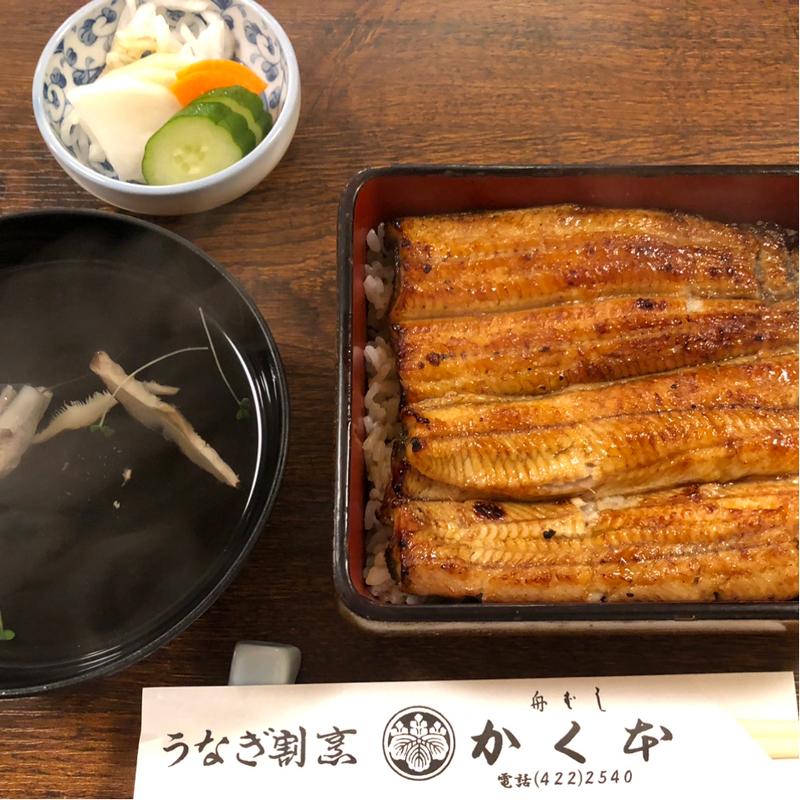 うな重上　肝吸い(うなぎ割烹 かく本)