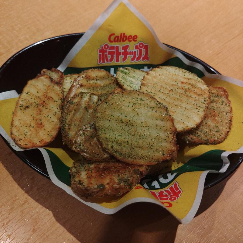 Calbee のりしおポテトフライ(焼肉きんぐ 水沢店)