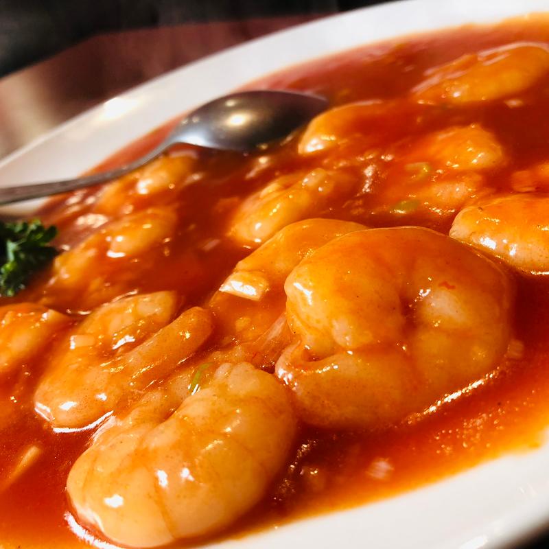 エビのチリソース煮(中華大飯店)