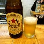 サッポロ赤星ラガー(大衆酒場 チャン栓チャン)