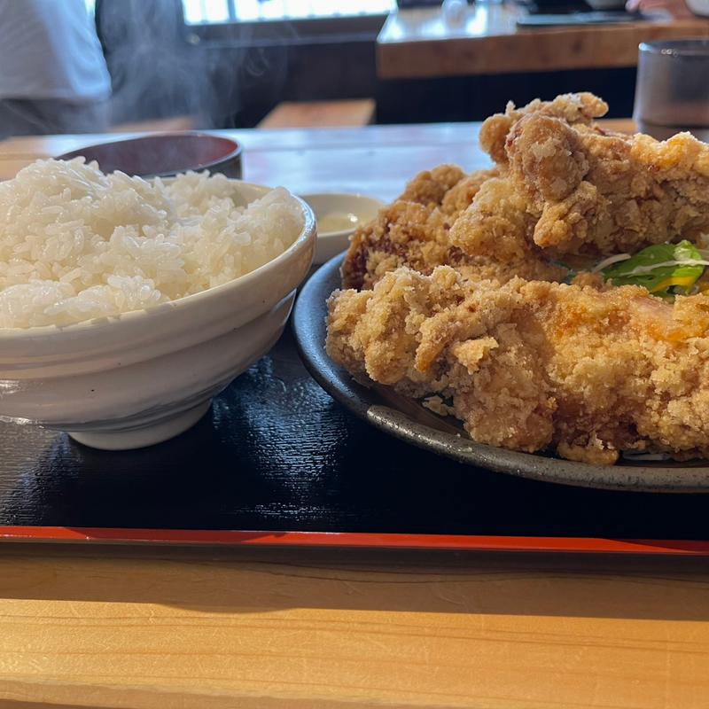 カラアゲ定食　大盛り(ひなたかなた)
