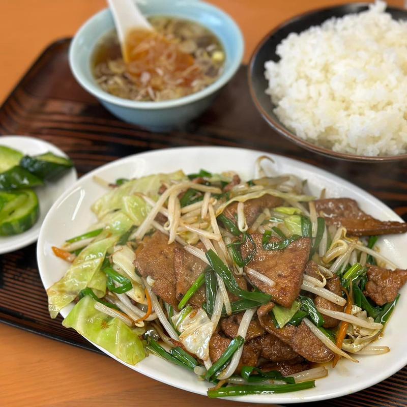 レバニラ定食(星華)