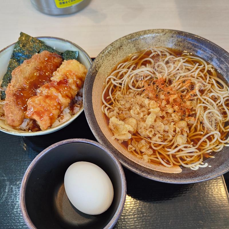 ミニのり丼 (白身フライ) セット (温)(ゆで太郎 白石本通店)