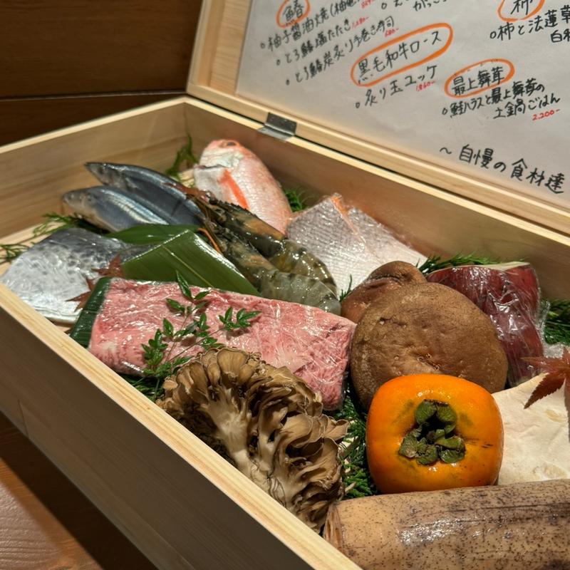 この日の食材(炭×kappo oriori)