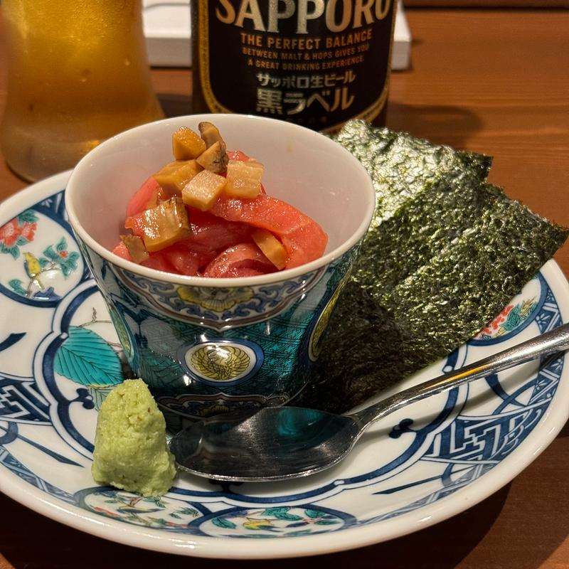 本鮪とろがっこ(炭×kappo oriori)