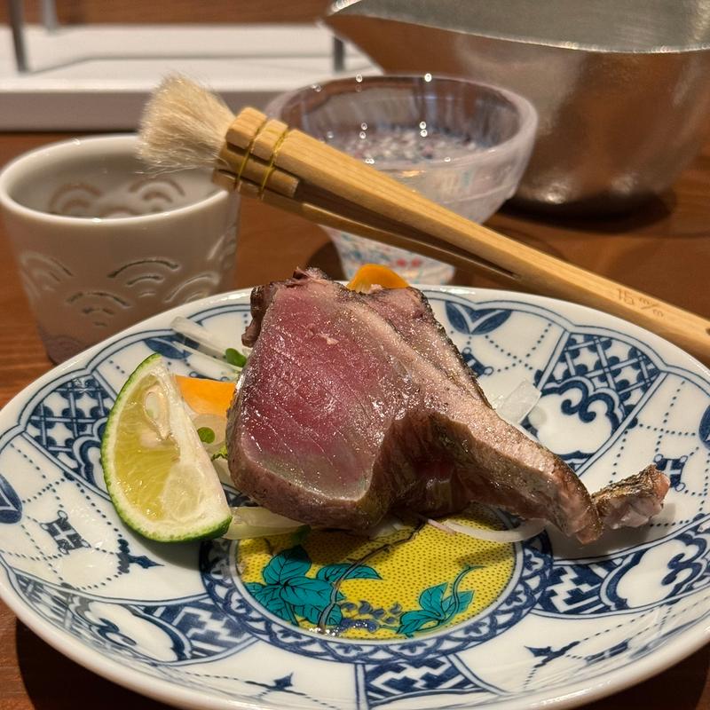 戻り鰹の藁焼き(ハーフ)(炭×kappo oriori)