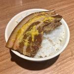 沖縄そば風 ラフテーラフテーラフテー(3枚) 麺大盛 白ごはん(鶏Soba Toraや)