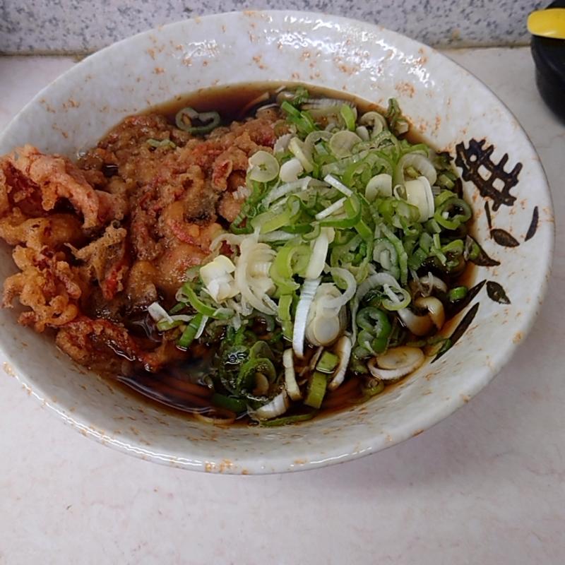 紅しょうが天そば(みまつ )