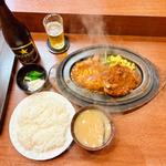 ハンバーグステーキ＆エビクリームコロッケセット(キッチン谷沢)