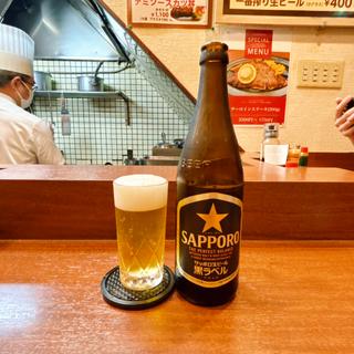 瓶ビールサッポロ黒ラベル(キッチン谷沢)