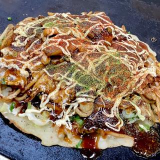 ネギ焼きそばモダン ミックス玉(お好み焼き 小池)