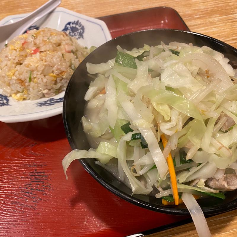 タンメン&半チャーハン(居酒屋 三平 （さんぺい）)