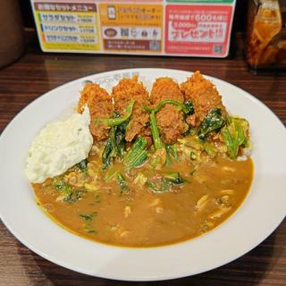 カキフライカレー＋あさり＋ほうれん草＋クリーミータルタルソース(CoCo壱番屋 JR石川町駅南口店)