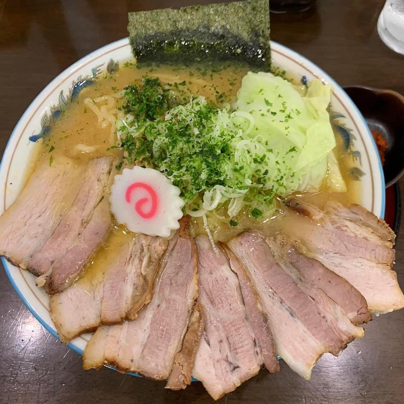 辛みそ半チャーシュー麺 大盛(寅真ら～めん)