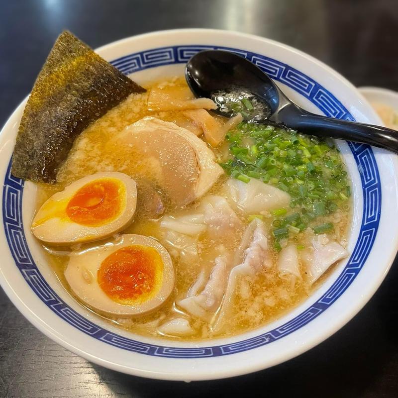 とんこつ塩 味玉 ワンタン(ラーメン明日香 八千代台店)