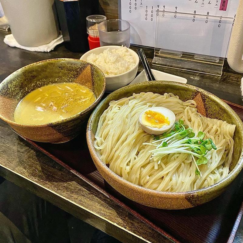 激ウマ‼︎夏冷(カレー)つけ麺(大)麺400g ライス並(麺処三上家)