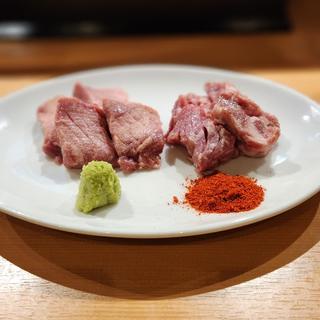 タン食べ比べ盛り(ライブ焼肉 てんぐ 西中島本店)