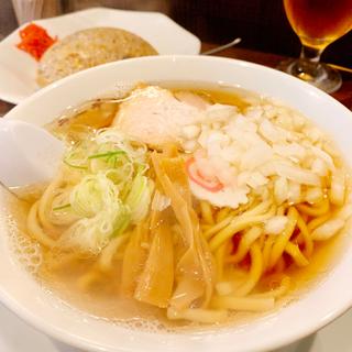 平打ち煮干し中華そば半チャーハンセット(ラーチャン家 )