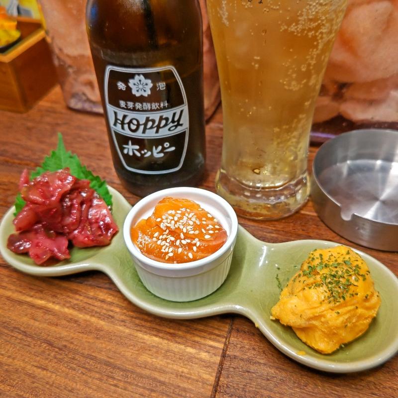 ちょいアテ盛り3種(焼売スタンド きんぎょ)