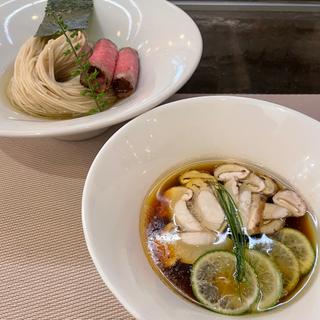 松茸とすだちの新麦つけ麺(MENSHO)