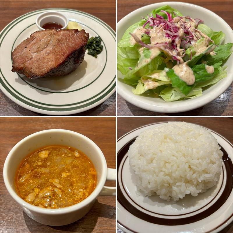 高尾山サラダ・ライス・スープセット(マロリーポークステーキ 大手町ホトリア店)