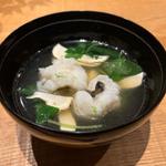 ハモと松茸のお椀