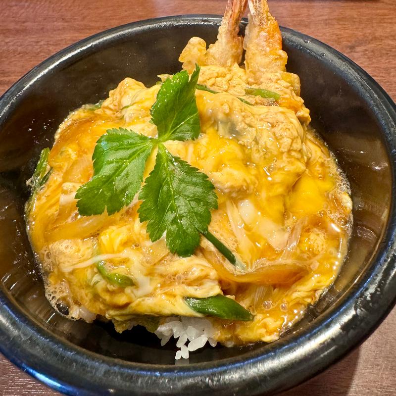 天とじ丼(天丼あさひ 茶屋町新御堂店)