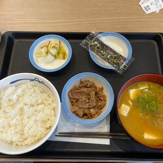 豚汁朝定食 牛皿/並盛(松屋 茅ヶ崎赤松町店 )