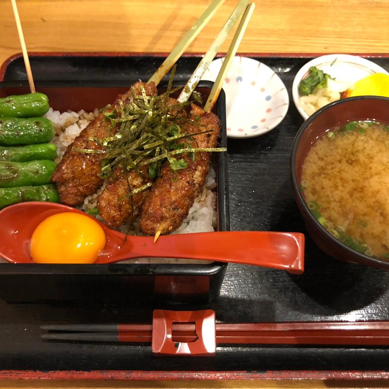 信玄鶏のつくね重(とり火山 日本橋)