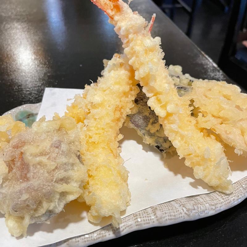 天ぷら盛り合わせ(手打そば 一喜)