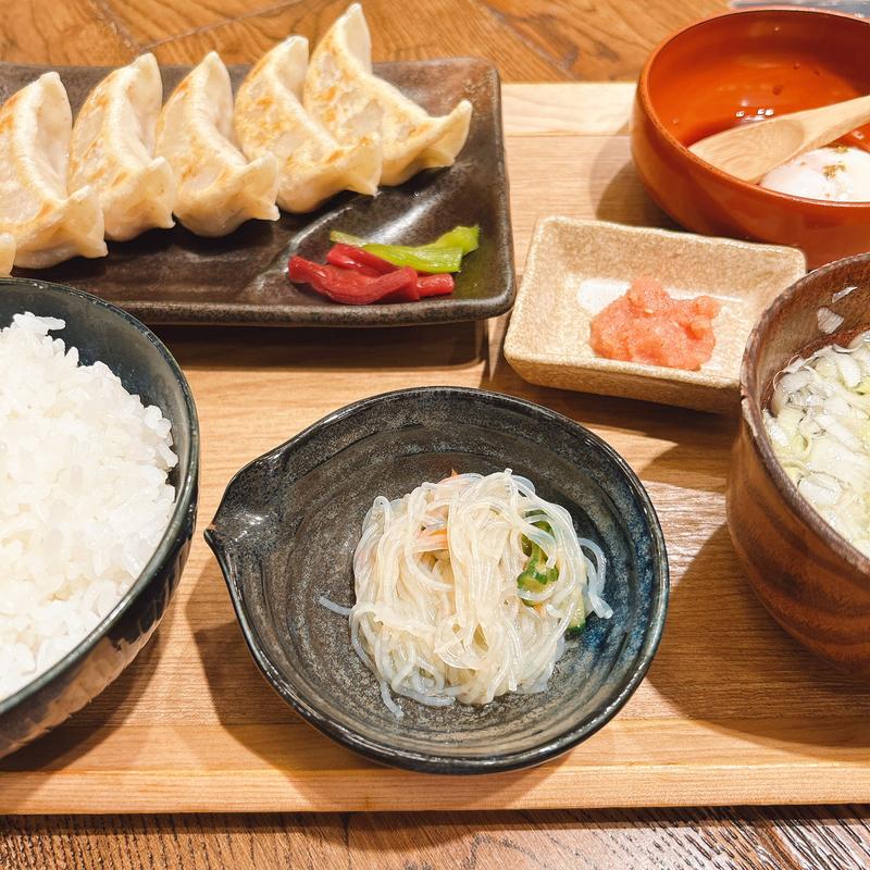 究極の餃子定食(肉汁餃子のダンダダン 大阪梅田店)