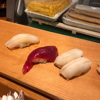 赤いか 甲いか 本まぐろ(築地すし一番 4丁目場外市場店)