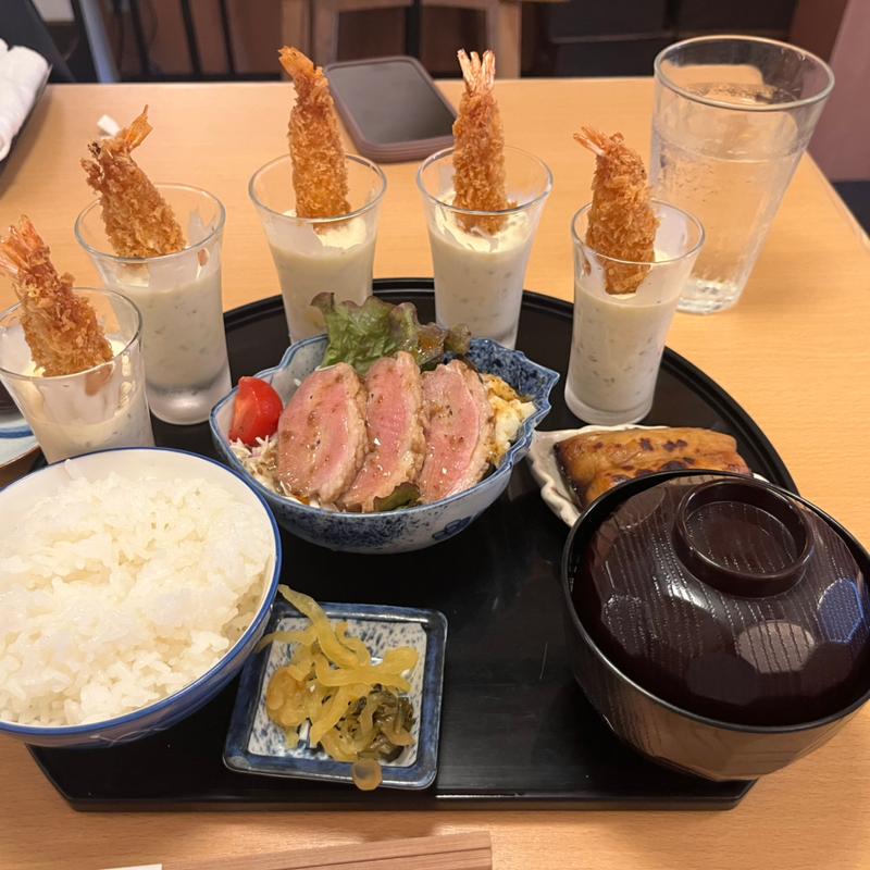 えびフライ御膳(酒・肴 とやお)