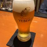 生ビール🍺(焼酎bar 甚 japanese spirits & japanesewhisky)
