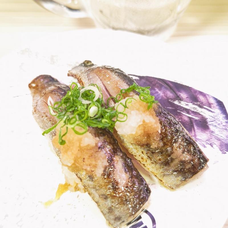 炙りいわしおろしポン酢(回転寿司みさき ビーンズ新杉田店)