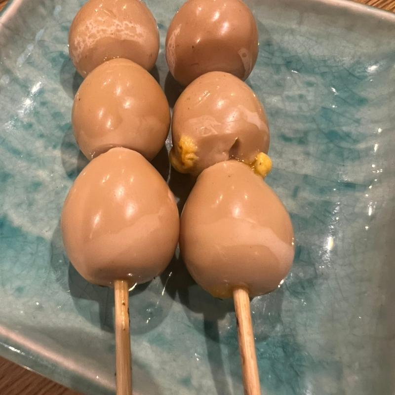 半熟うずらのとろーり焼き(とりぞう )