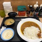 チキンカレー大盛　ポテサラ