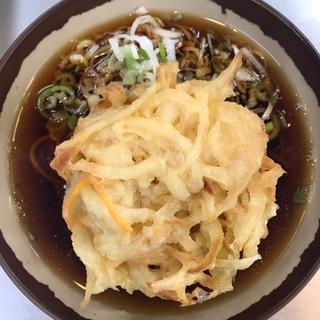 かき揚げ蕎麦(JR長野駅 新幹線 そば店)