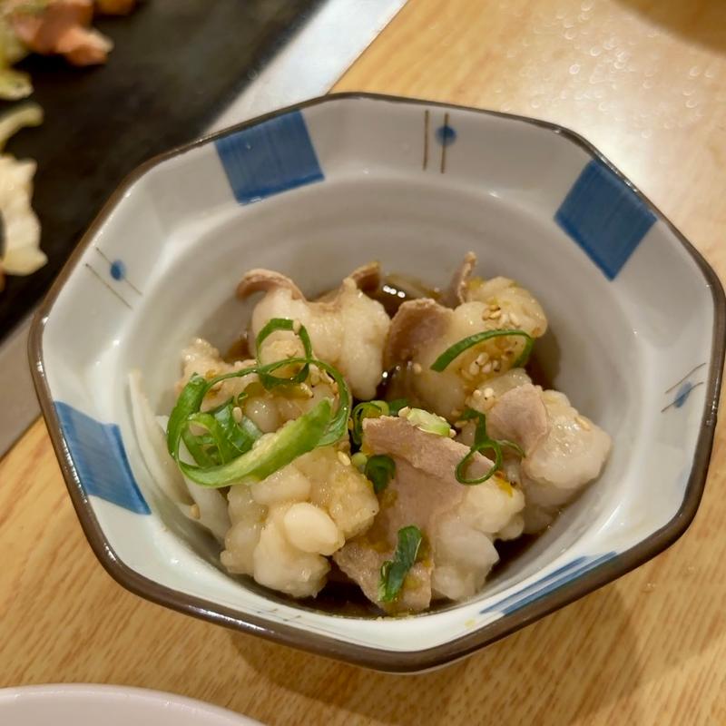 牛もつゆずポン酢(お好み焼き・焼きそば みやび)