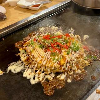 広島焼き風お好み焼き(お好み焼き・焼きそば みやび)