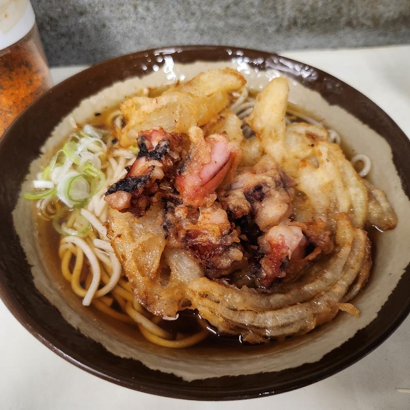 ゲソ天そば(立食いそば処 きそば)