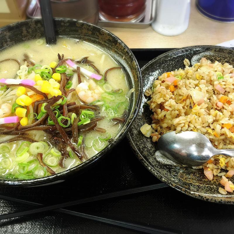 ちゃんぽん ミニ炒飯(北九州豚骨らーめん東龍軒 日本橋浜町店)