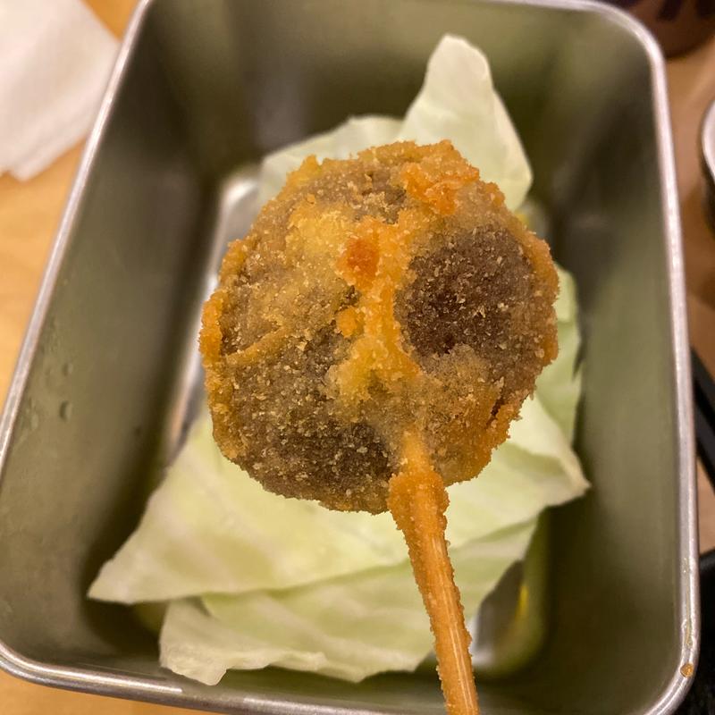 串揚げしいたけ(屋台居酒屋 大阪 満マル 弁天町店)
