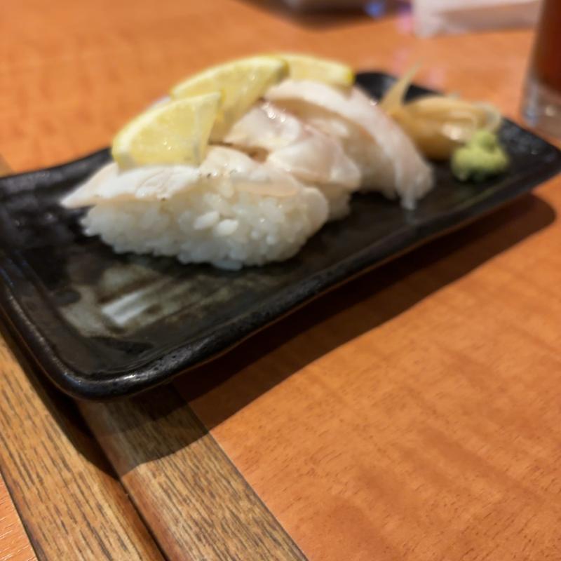 真鯛の炙り寿司(魚民 鯖江駅前店 )