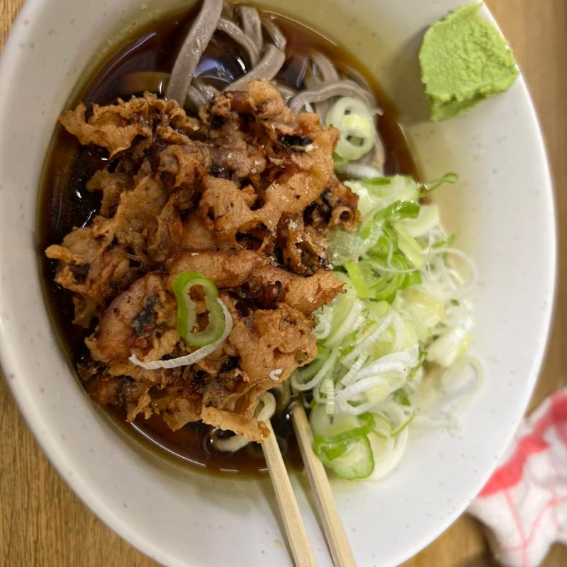 ゲソ天そば冷や(一由そば )